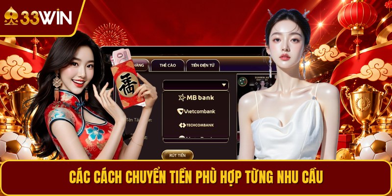 Các cách chuyển tiền phù hợp từng nhu cầu