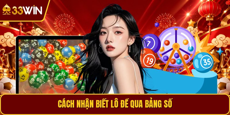 Cách nhận biết lô đề qua bảng số