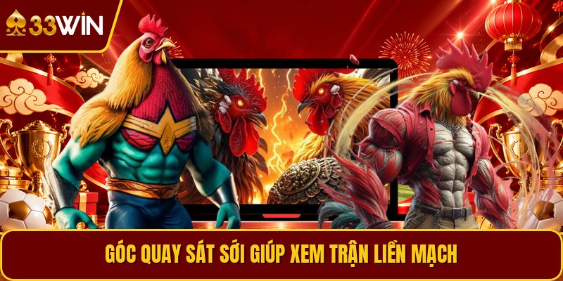 Góc quay sát sới giúp xem trận liền mạch
