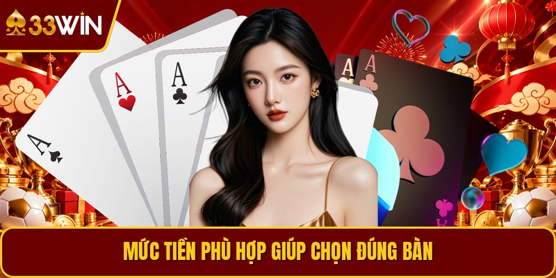 Mức tiền phù hợp giúp chọn đúng bàn